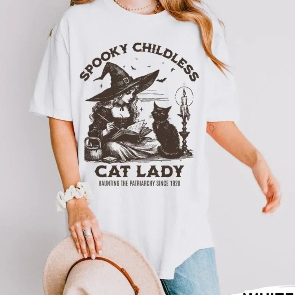 Childless Cat Lady Shirt Cat Lady Shirt For Election 2024 Shirt